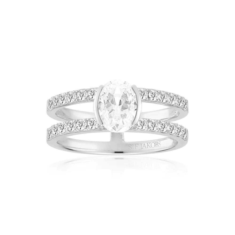 Sif Jakobs Ellisse Carezza Piccolo Ring - SJ-R2357-CZ