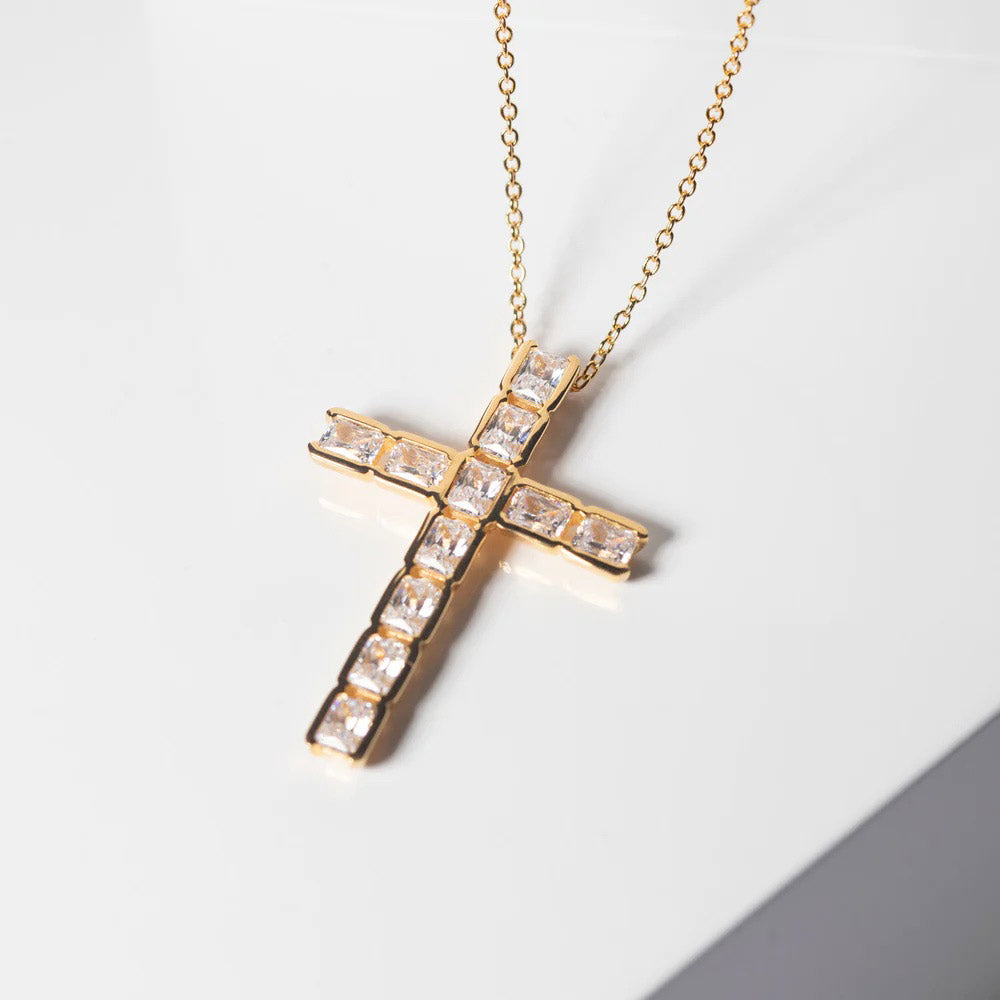 Sif Jakobs Roccanova Croce Halskette - SJ-N2396-CZ-YG