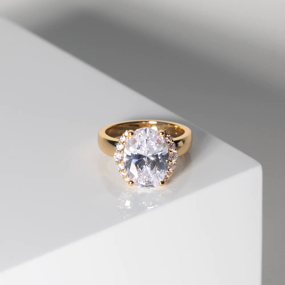 Sif Jakobs Ellisse Grande Ring - SJ-R2342-CZ-YG