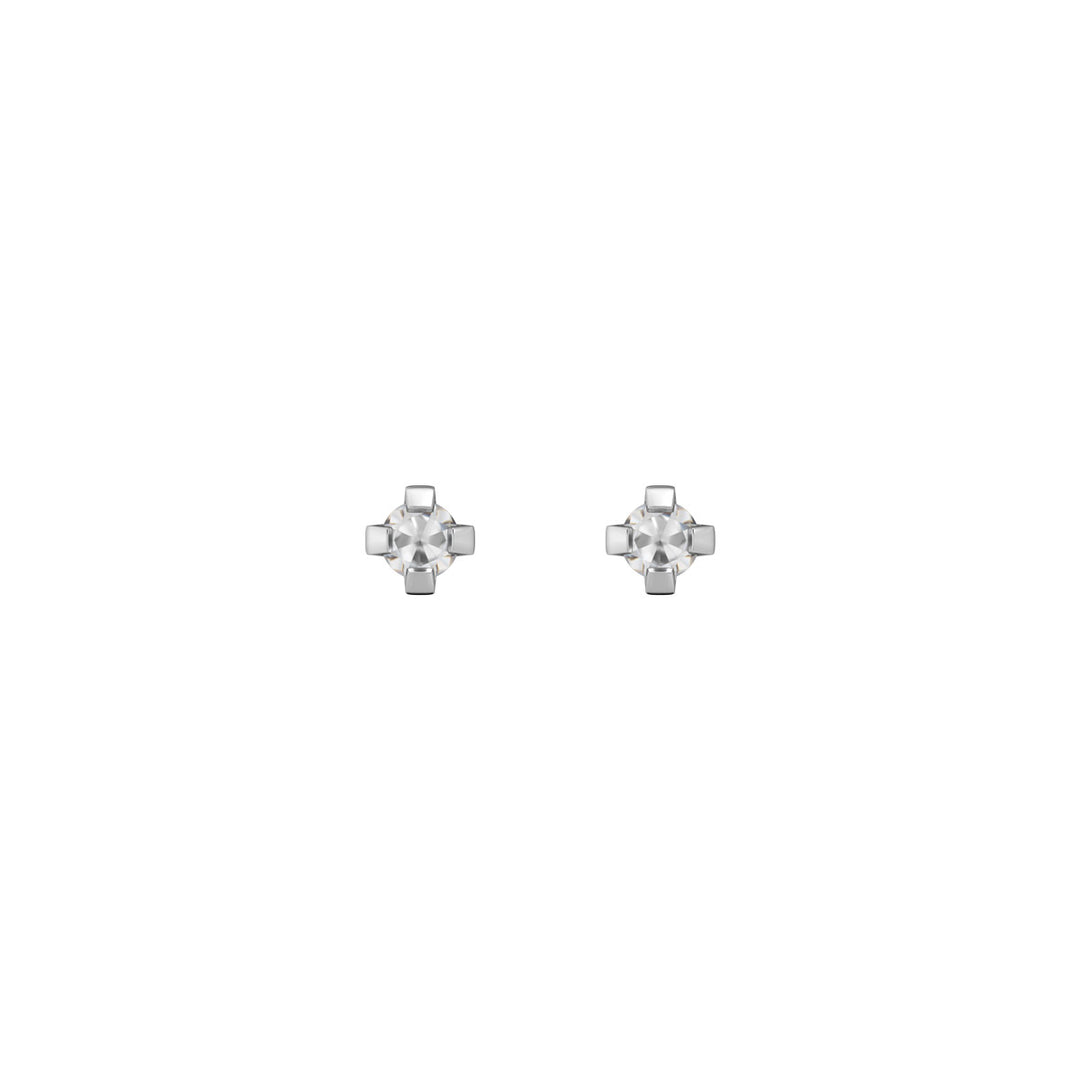 Studex Sensitive Ohrstecker Tiffany Silber Zirconia 2 mm - STX-11083P