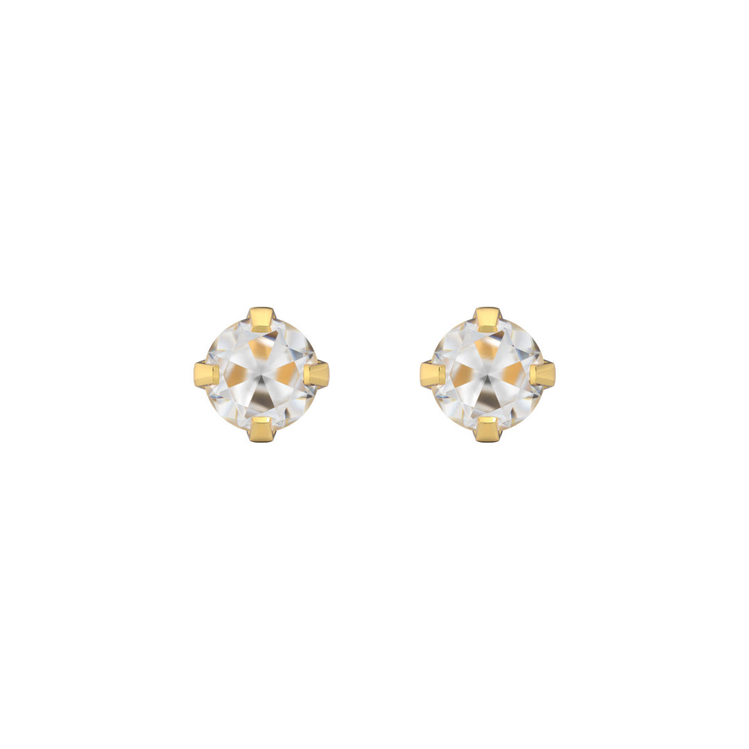 Studex Sensitive Ohrstecker Tiffany Gold Zirconia 4 mm - STX-11088P