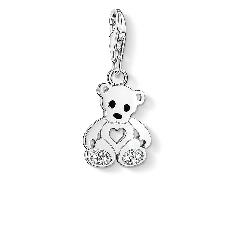Thomas Sabo Charm-Anhänger Teddybär mit Herz - 1119-041-14
