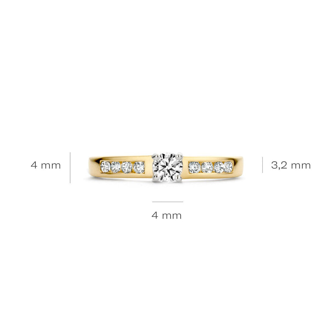 Blush Ring 14k Gelbgold und Weissgold - 1125BZI
