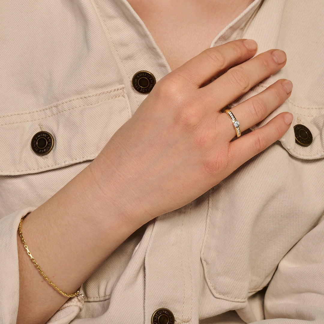 Blush Ring 14k Gelbgold und Weissgold - 1125BZI