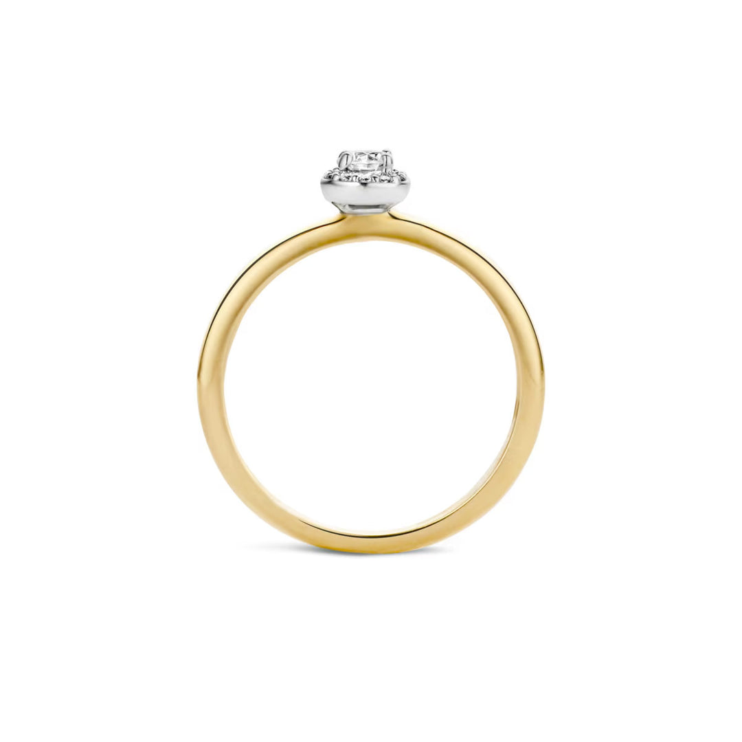 Blush Ring 14k Gelbgold und Weissgold - 1131BZI