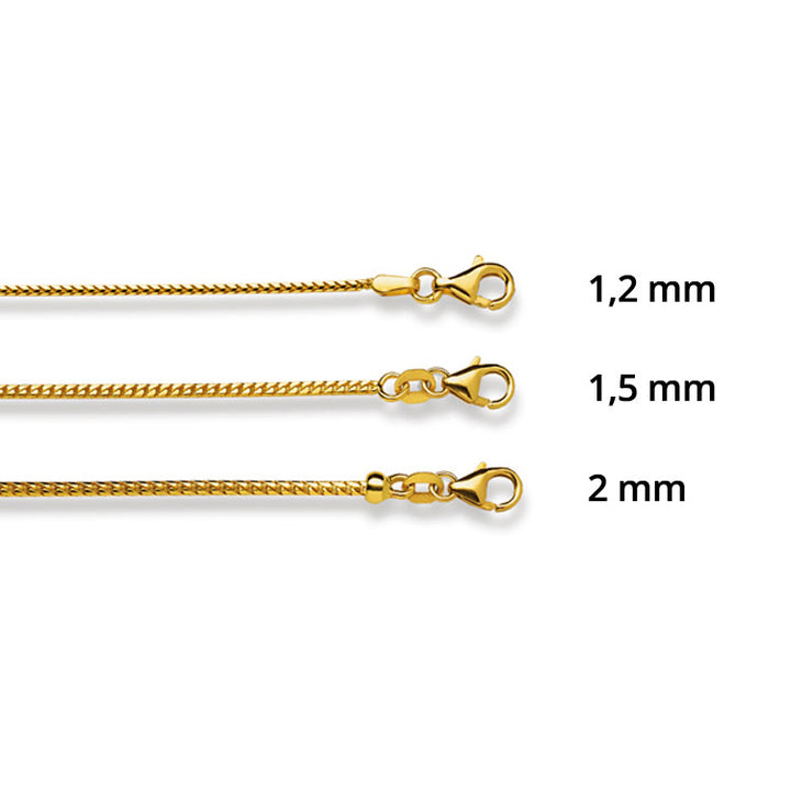 Luxoia Gold Classics Fuchsschwanzkette Gelbgold 750/18k