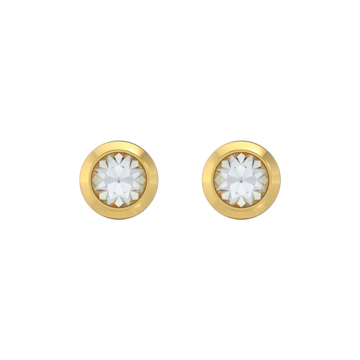 Studex Sensitive Ohrstecker Bezel Gold mit Kristall