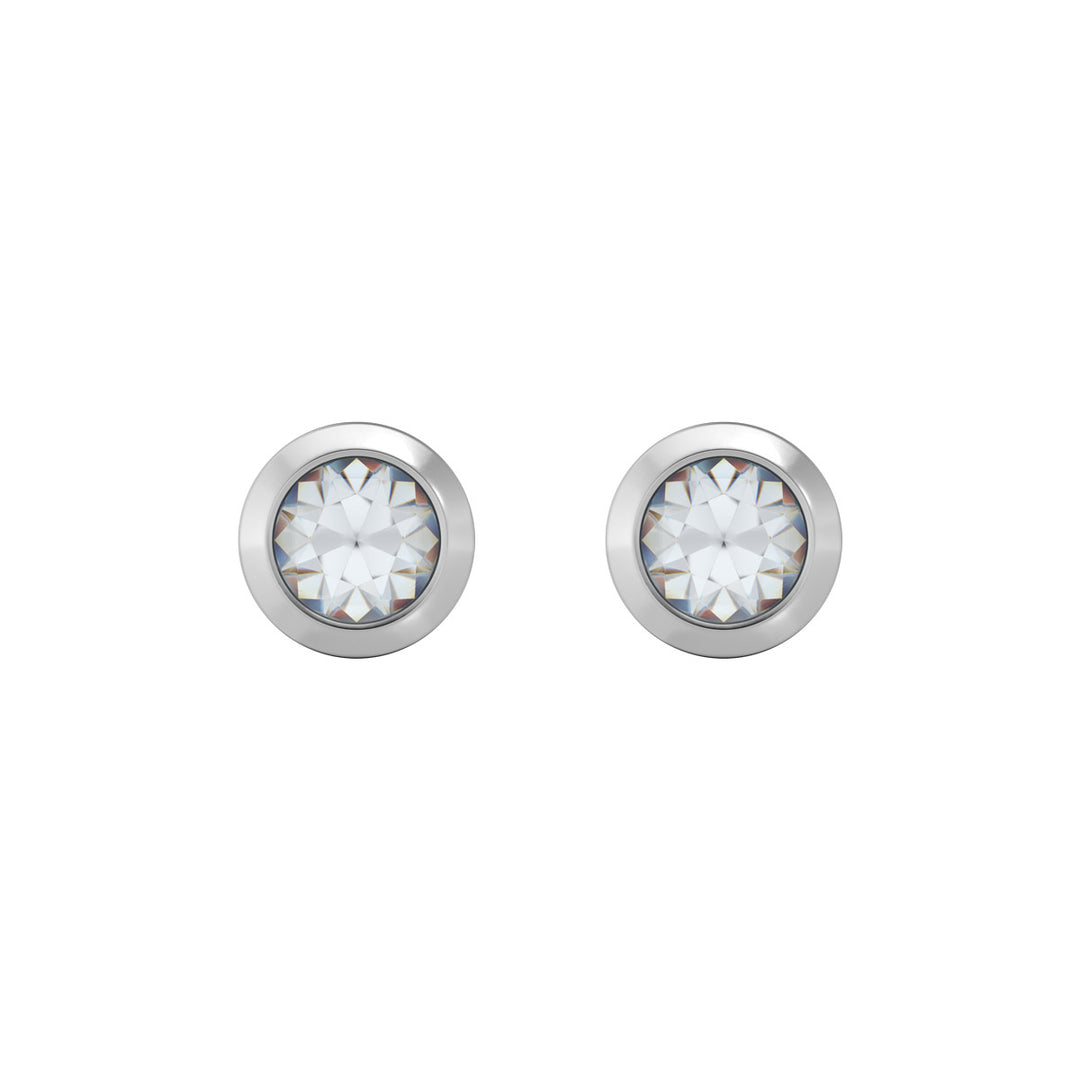 Studex Sensitive Ohrstecker Bezel Silber mit Kristall