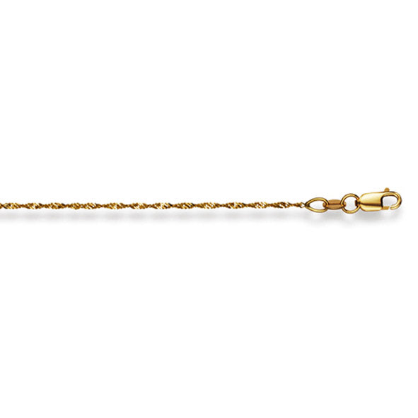 Luxoia Gold Classics Chaîne Singapour Or Jaune 750/18k