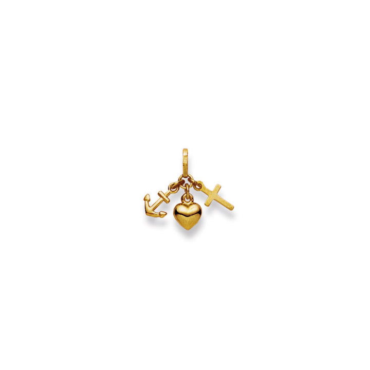 HK Gold Classics Anhänger Gelbgold 750/18k Glaube Liebe Hoffnung - 1156.05600/0004
