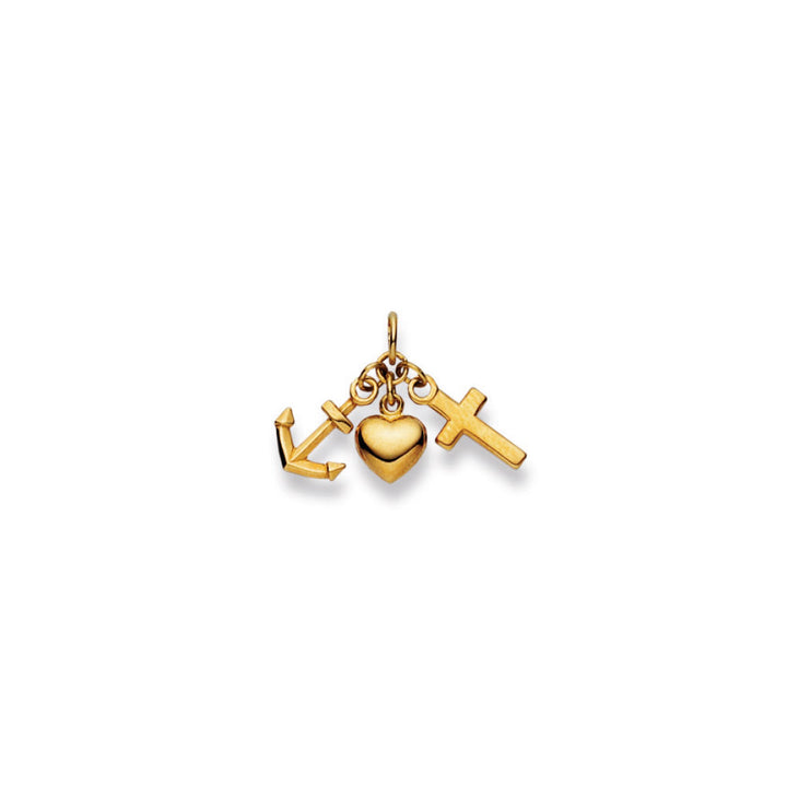 HK Gold Classics Anhänger Gelbgold 750/18k Glaube Liebe Hoffnung
