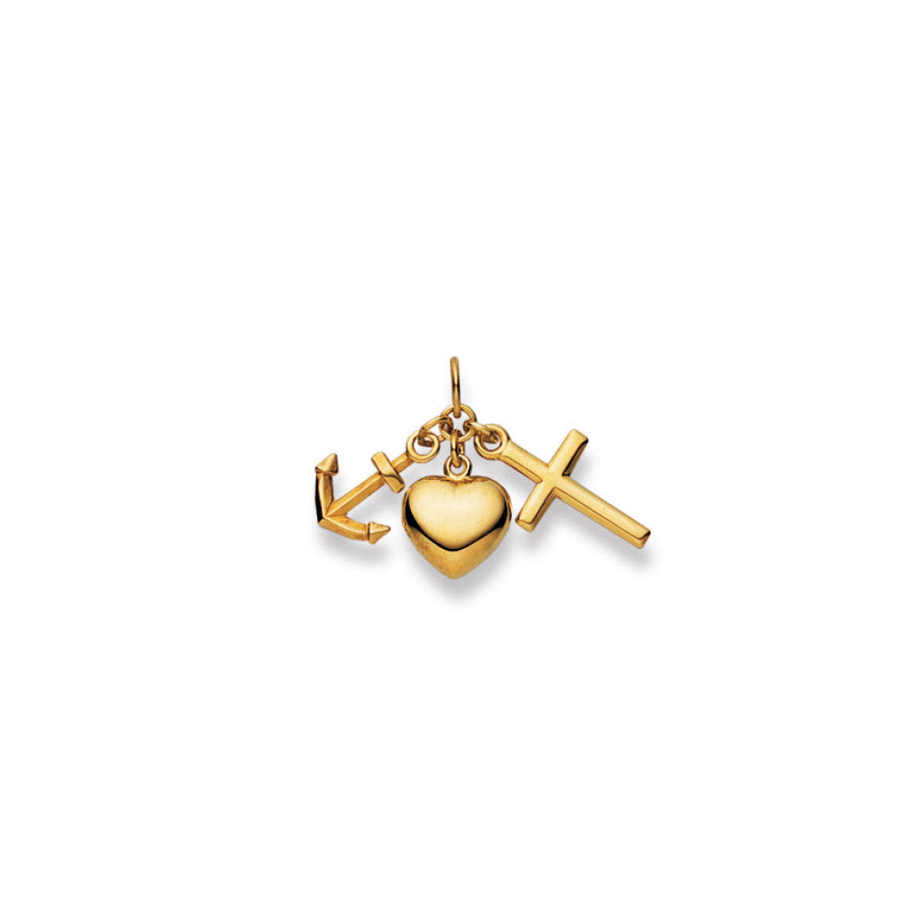HK Gold Classics Anhänger Gelbgold 750/18k Glaube Liebe Hoffnung - 1156.07173/0003