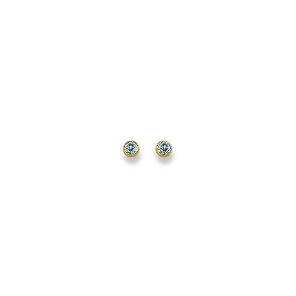 HK Gold Classics Ohrstecker Gelbgold 750/18k Zirkonia