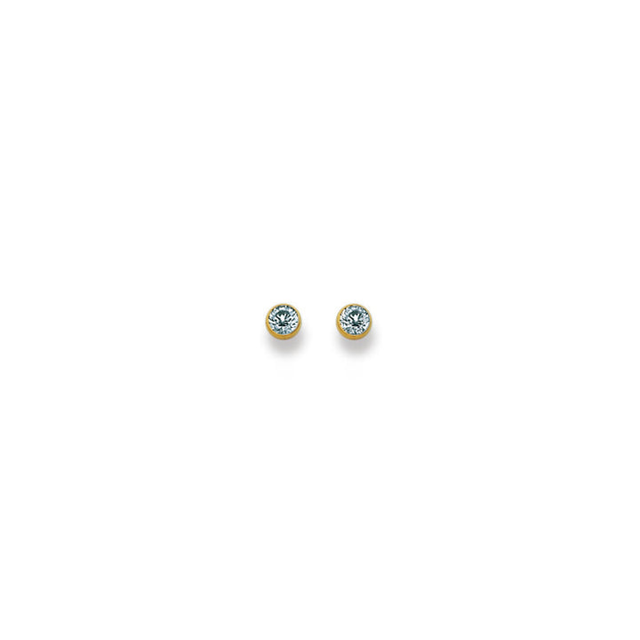 HK Gold Classics Ohrstecker Gelbgold 750/18k Zirkonia