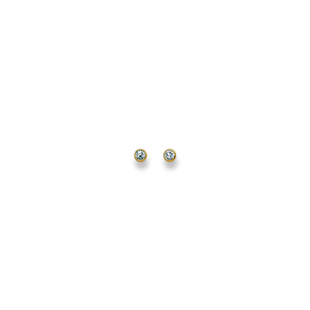 HK Gold Classics Ohrstecker Gelbgold 750/18k Zirkonia 0,3 cm - 1162.02089/0005