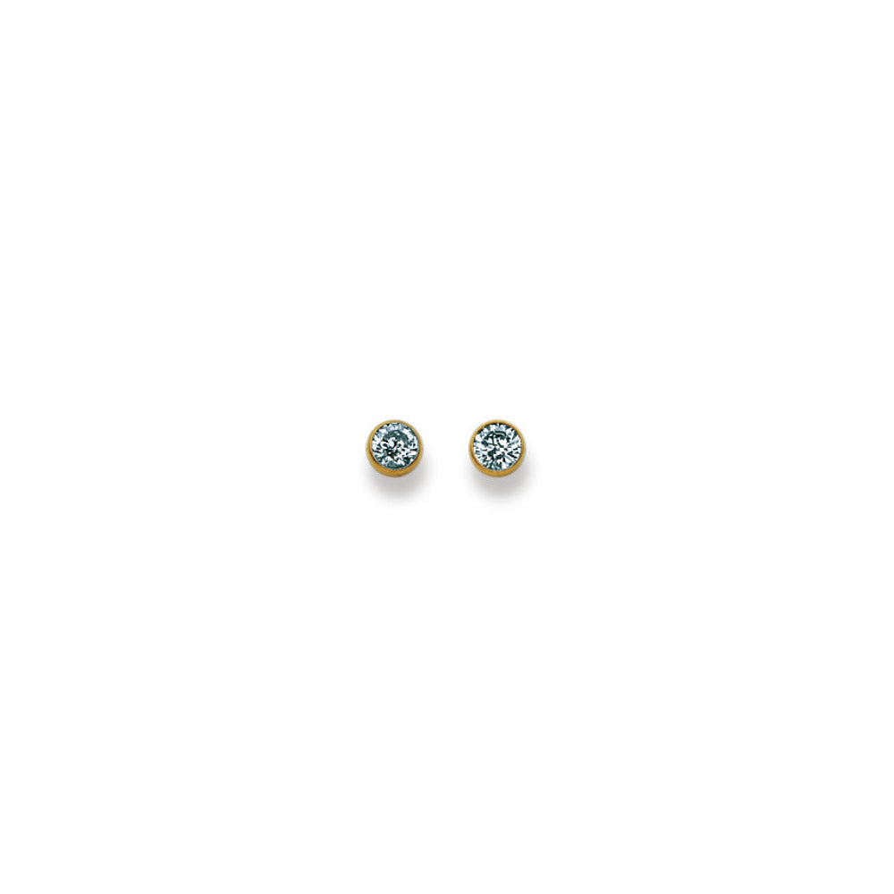 HK Gold Classics Ohrstecker Gelbgold 750/18k Zirkonia 0,45 cm - 1162.02341/0003