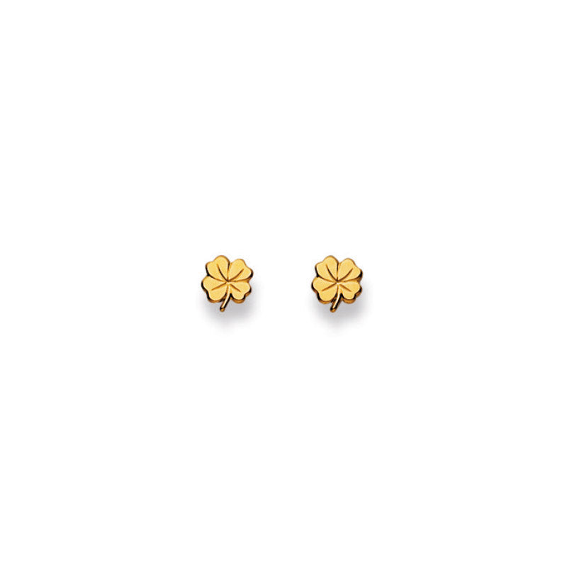 HK Gold Classics Ohrstecker Gelbgold 750/18k Kleeblatt