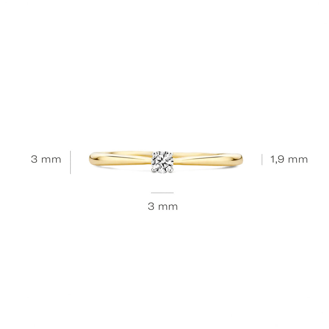Blush Ring 14k Gelbgold - 1186BZI