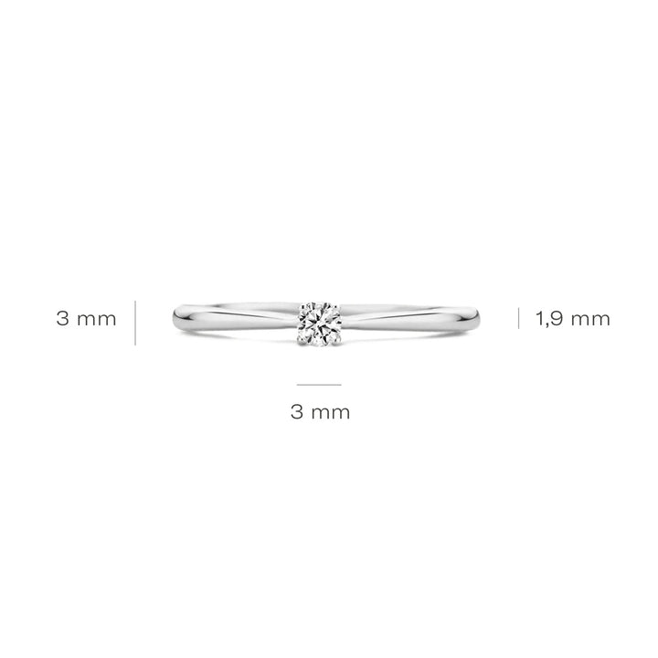 Blush Ring 14k Weissgold - 1186WZI