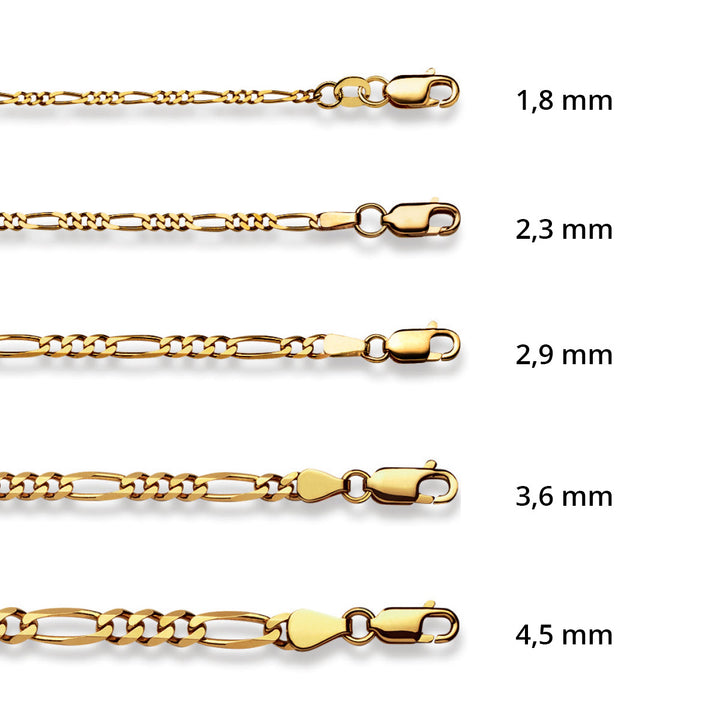 Luxoia Gold Classics Figarokette Gelbgold 750/18k