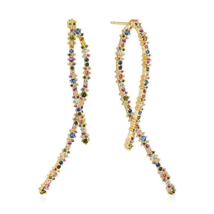 Sif Jakobs Livigno Lungo Earrings - SJ-E2368-XCZ-YG