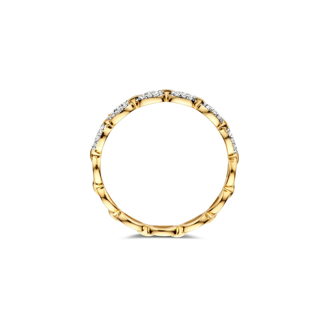 Blush Ring 14k Gelbgold und Weissgold - 1257BZI