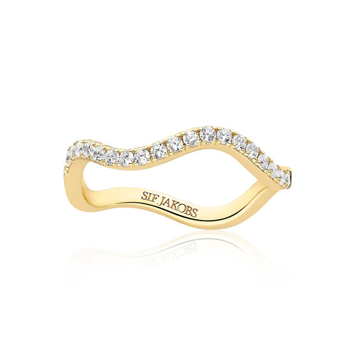 Sif Jakobs Ellera Waves Ring - SJ-R3869-CZ-YG