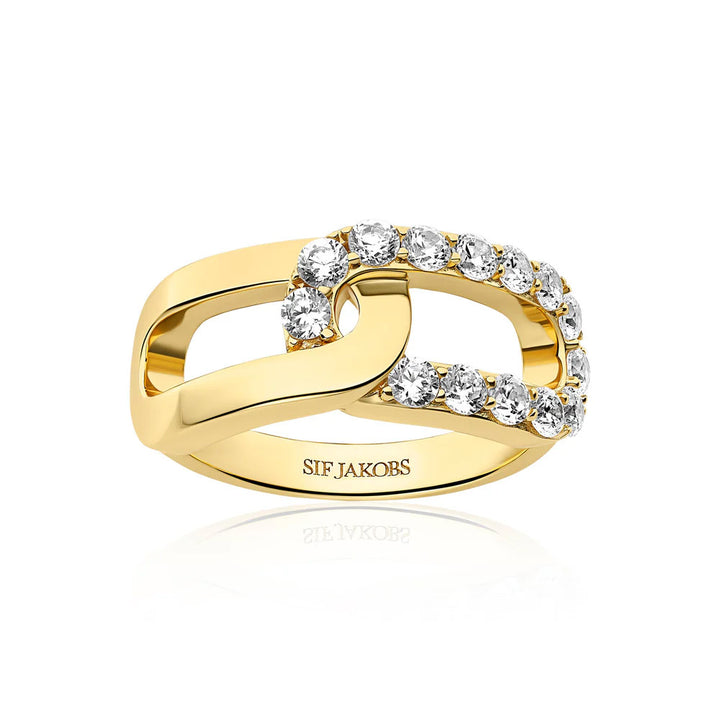 Sif Jakobs Capizzi Due Ring - SJ-R42238-CZ-YG