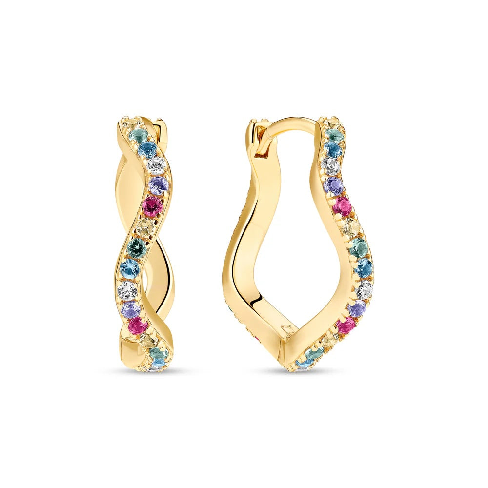 Sif Jakobs Ellera Waves Grande Earrings - SJ-E3869-XCZ-YG