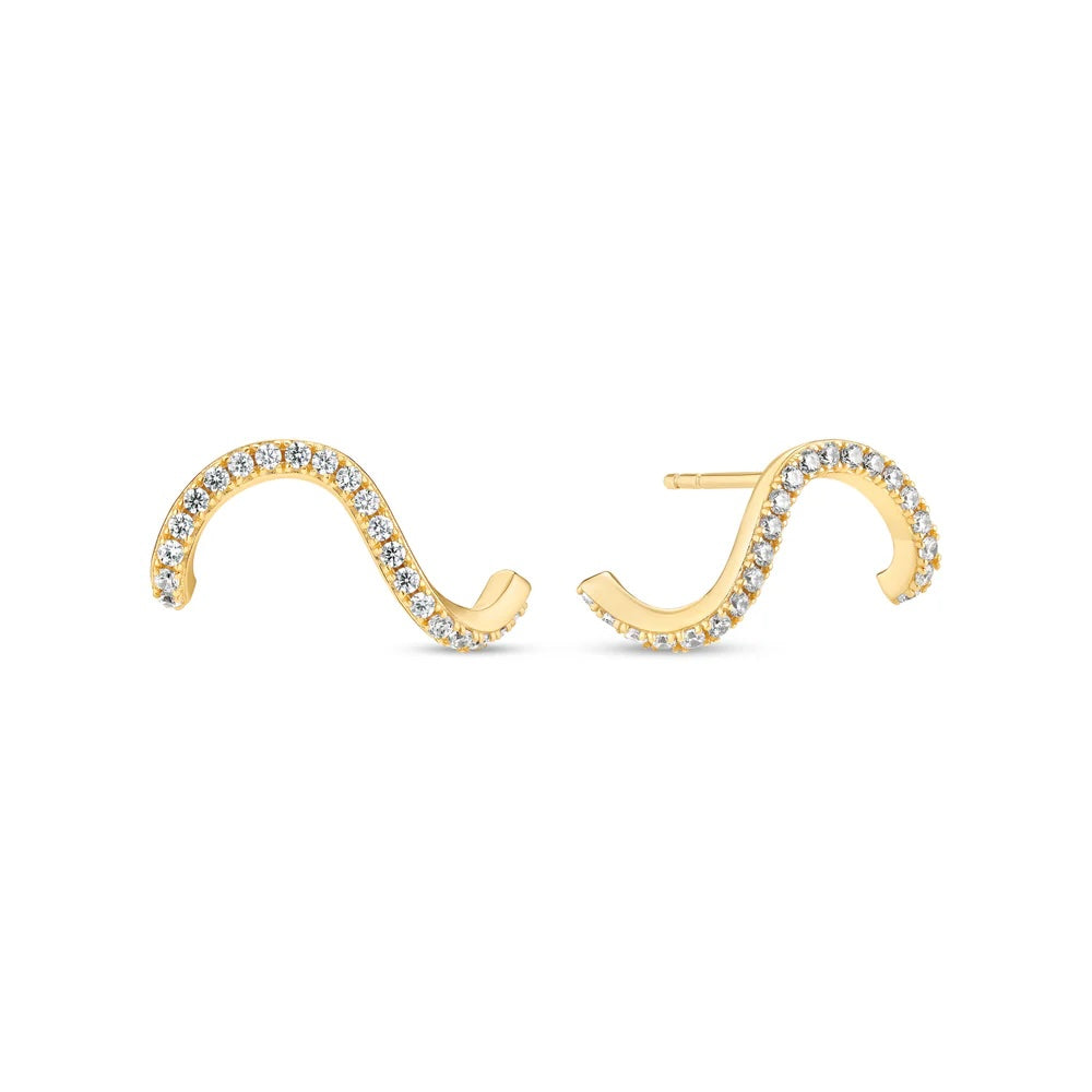 Sif Jakobs Ellera Waves Ohrstecker - SJ-E3890-CZ-YG