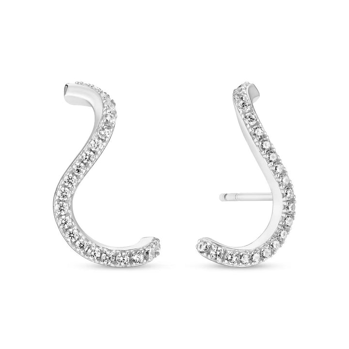 Sif Jakobs Ellera Waves Stud Earrings - SJ-E3890-CZ