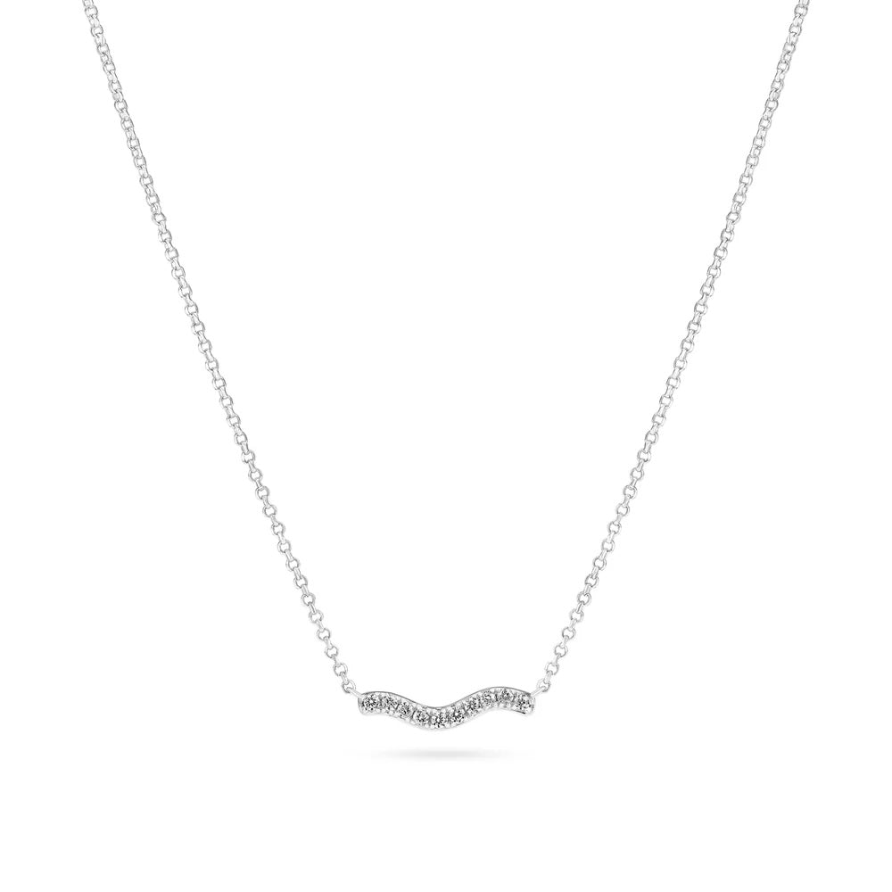 Sif Jakobs Ellera Waves Necklace - SJ-N3859-CZ