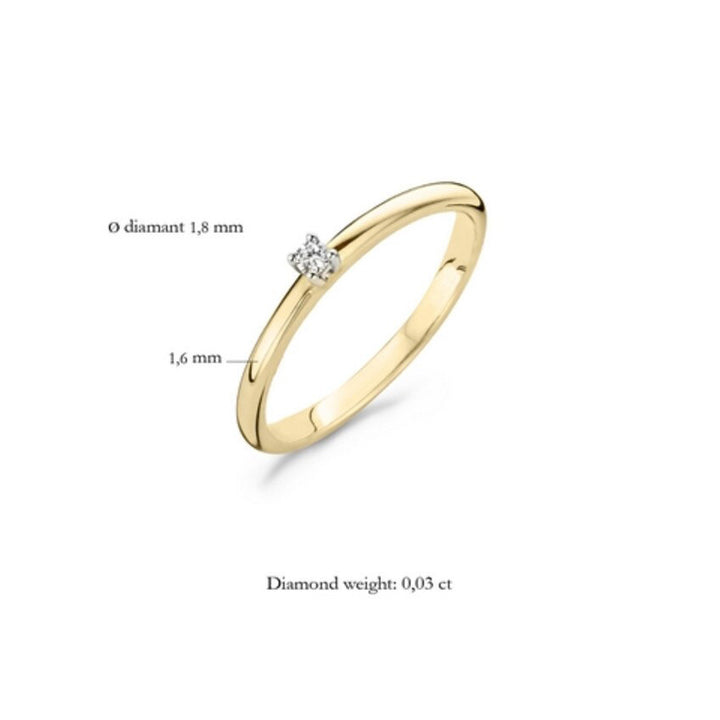 Blush Diamonds Ring 14k Gelbgold und Weissgold - 1600BDI