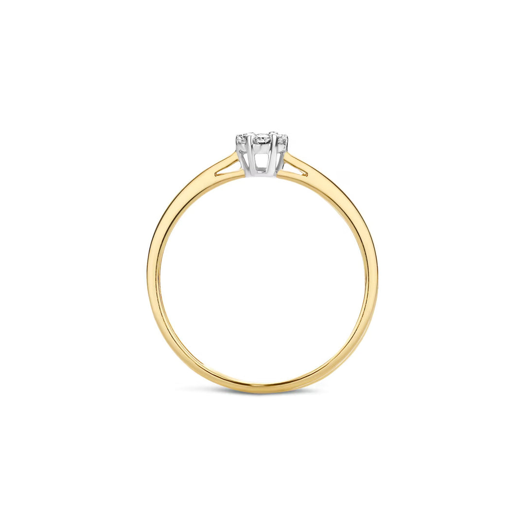 Blush Diamonds Ring 14k Gelbgold und Weissgold - 1610BDI