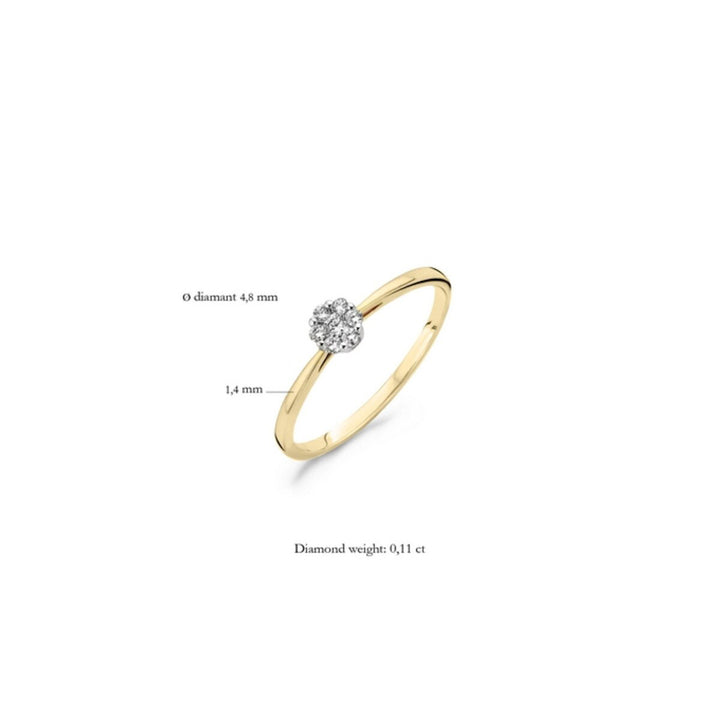 Blush Diamonds Ring 14k Gelbgold und Weissgold - 1610BDI