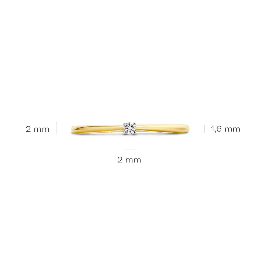 Blush Diamonds Ring 14k Gelbgold und Weissgold - 1620BDI