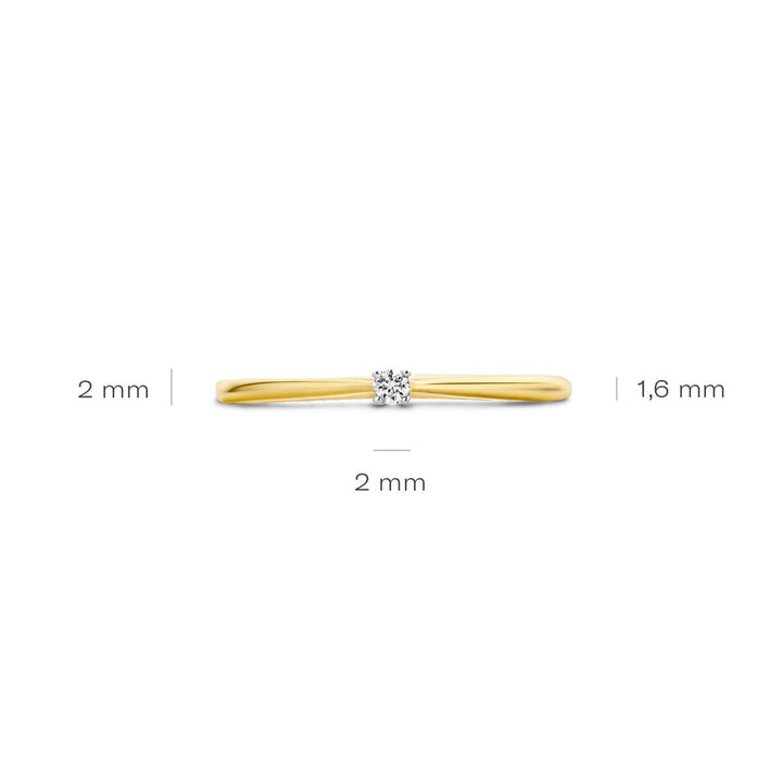 Blush Diamonds Ring 14k Gelbgold und Weissgold - 1620BDI