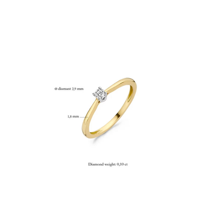 Blush Diamonds Ring 14k Gelbgold und Weissgold - 1622BDI