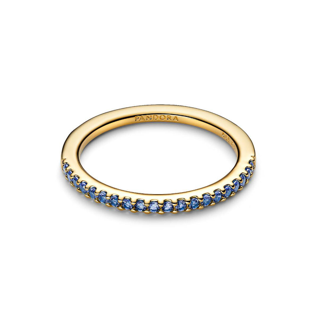 Pandora Funkelnder Blauer Halb Ewigkeits Ring - 162999C02