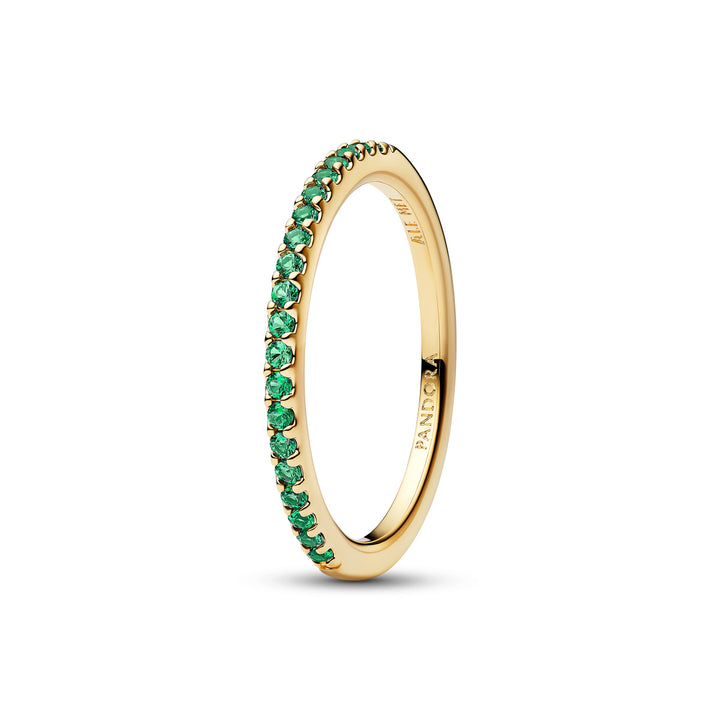 Pandora Sparkling Green Half Eternity Band Ring - 162999C03