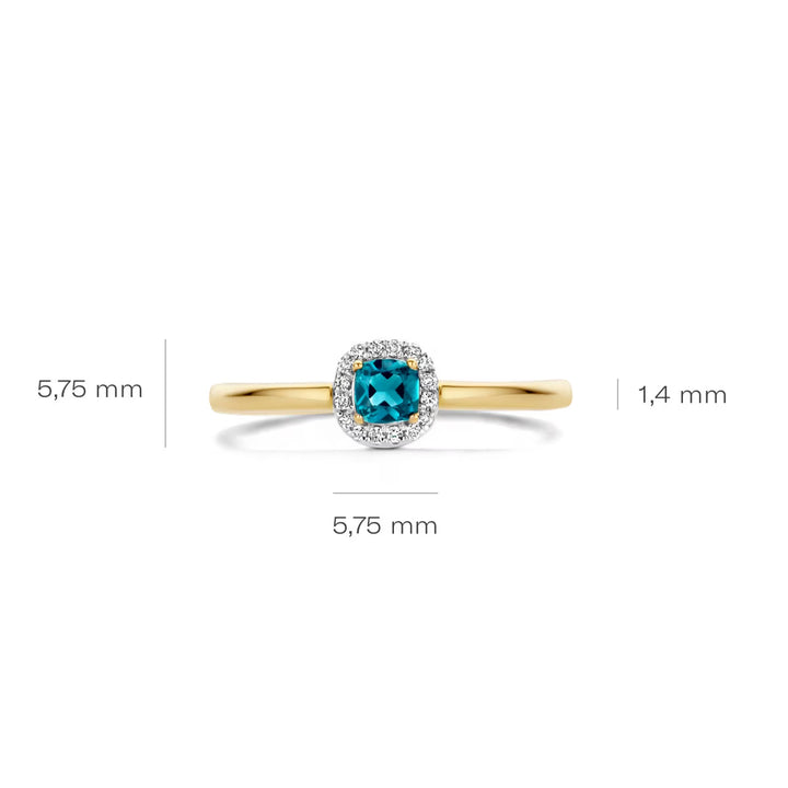 Blush Diamonds Ring 14k Gelbgold - 1636YDL