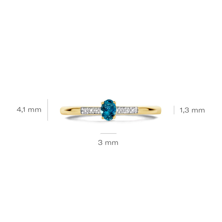 Blush Diamonds Ring 14k Gelbgold - 1637YDL