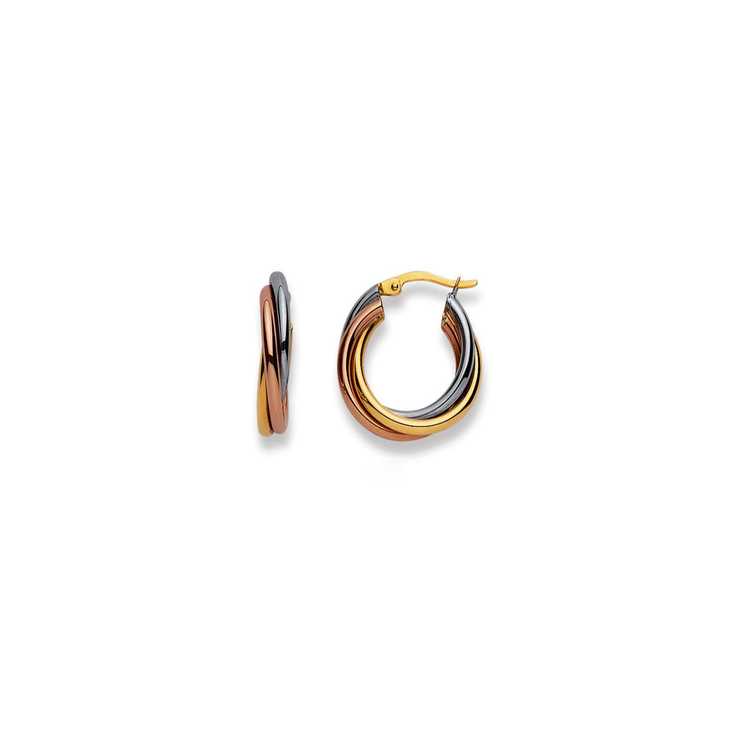 HK Gold Classics Creolen Tricolor 750/18k - 1664.04085/2000
