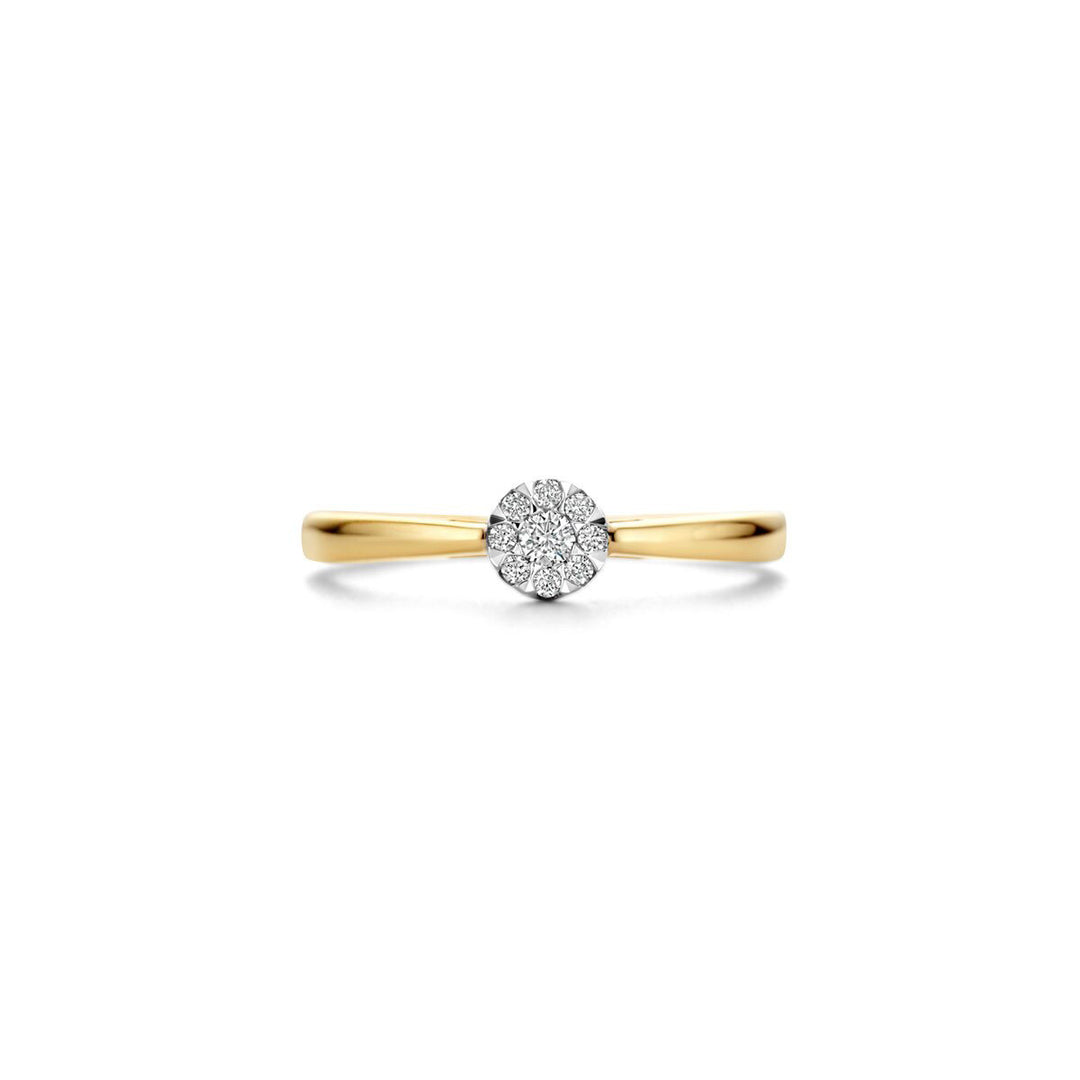 Blush Diamonds Ring 14k Gelbgold und Weissgold - 1676BDI
