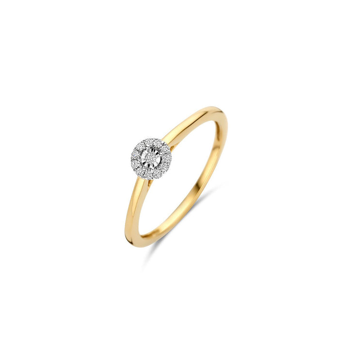 Bague Blush Diamonds en or jaune et blanc 14 carats - 1678BDI