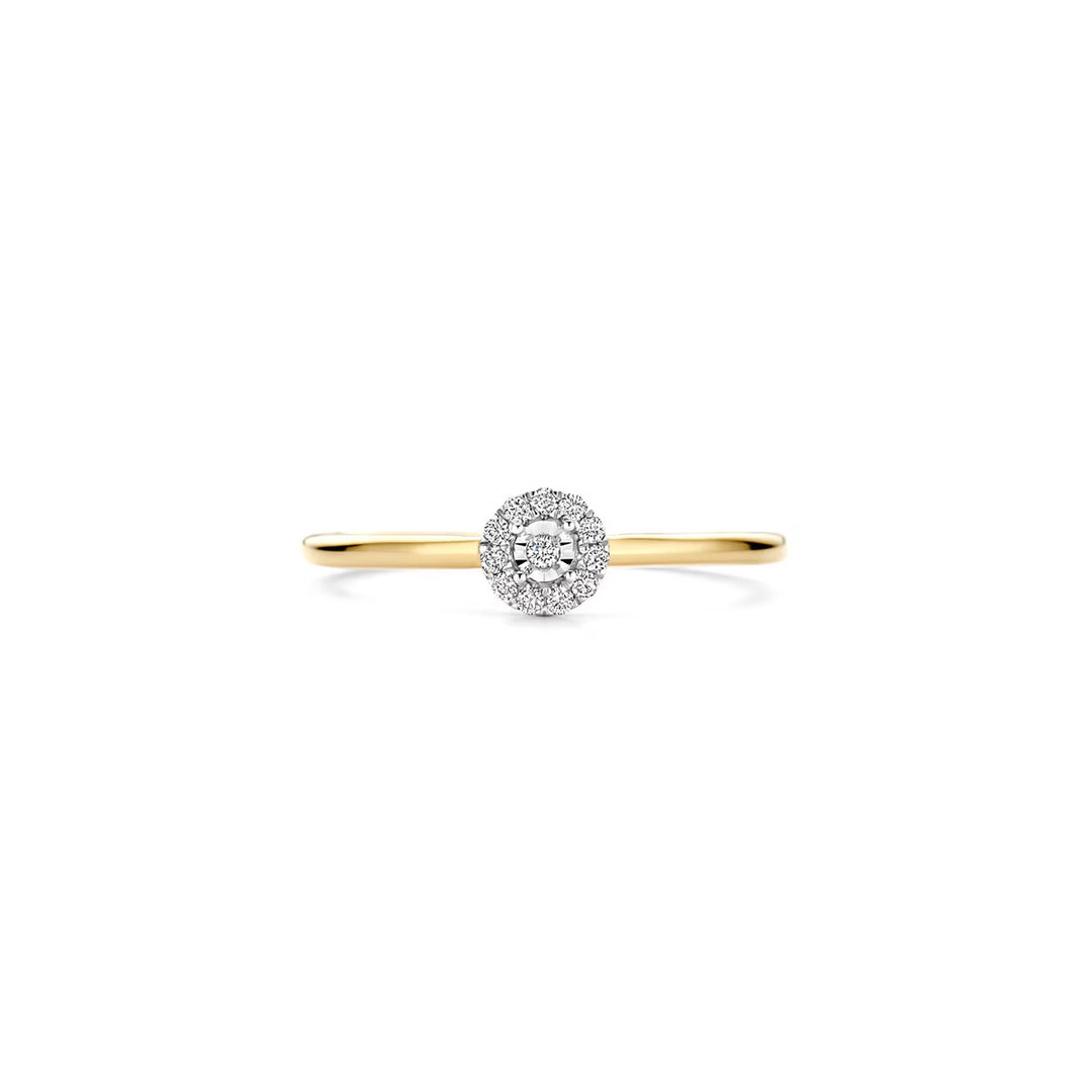 Blush Diamonds Ring 14k Gelbgold und Weissgold - 1678BDI