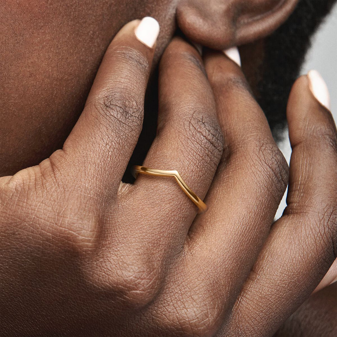 Pandora Polierter Wishbone Ring - 168742C00
