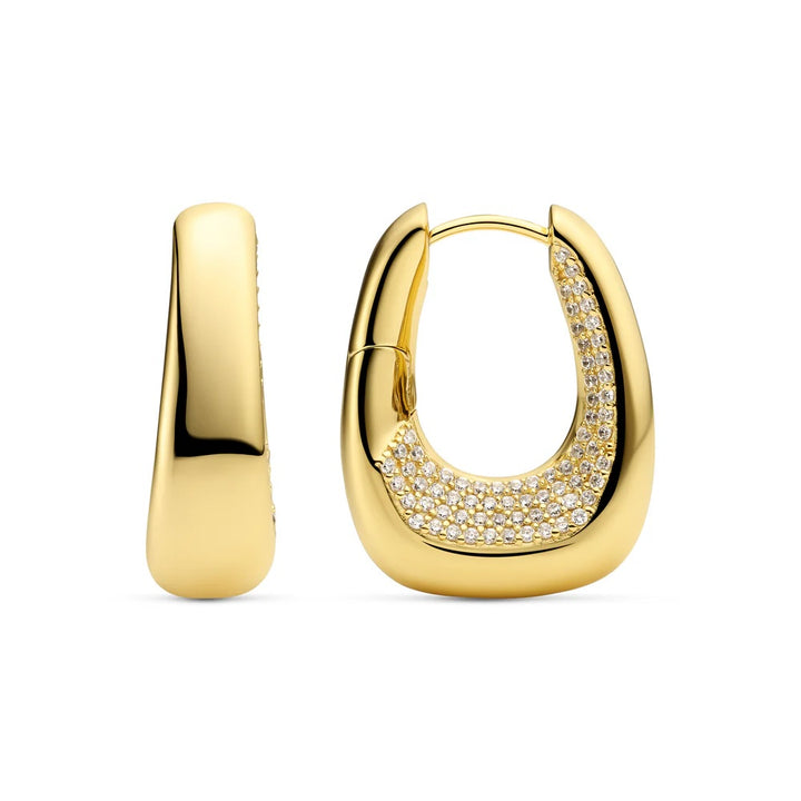 Sif Jakobs Borsa Grande Earrings - SJ-E2621-CZ-YG