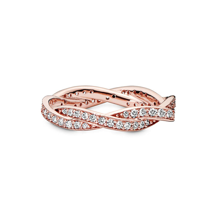 Pandora Funkelnde Gedrehte Linien Ring - 180892CZ