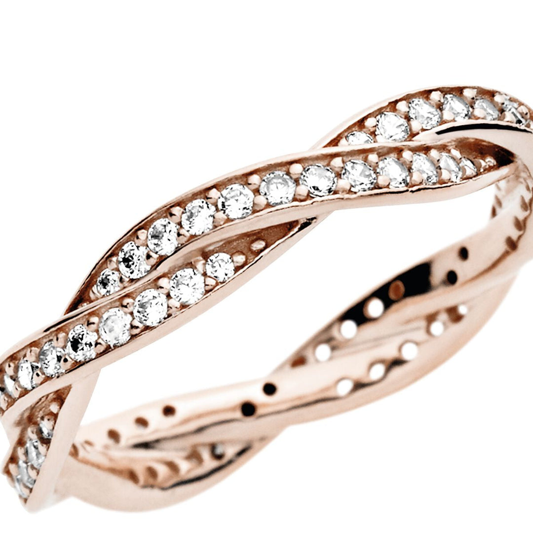 Pandora Funkelnde Gedrehte Linien Ring - 180892CZ